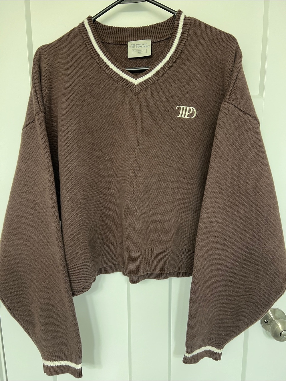 Taylor Swift “The Tortured Poets Department” Brown Knit Sweater